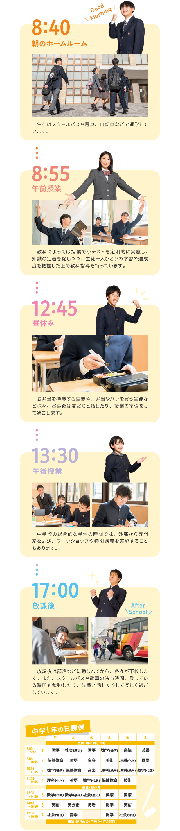慶進生の一日